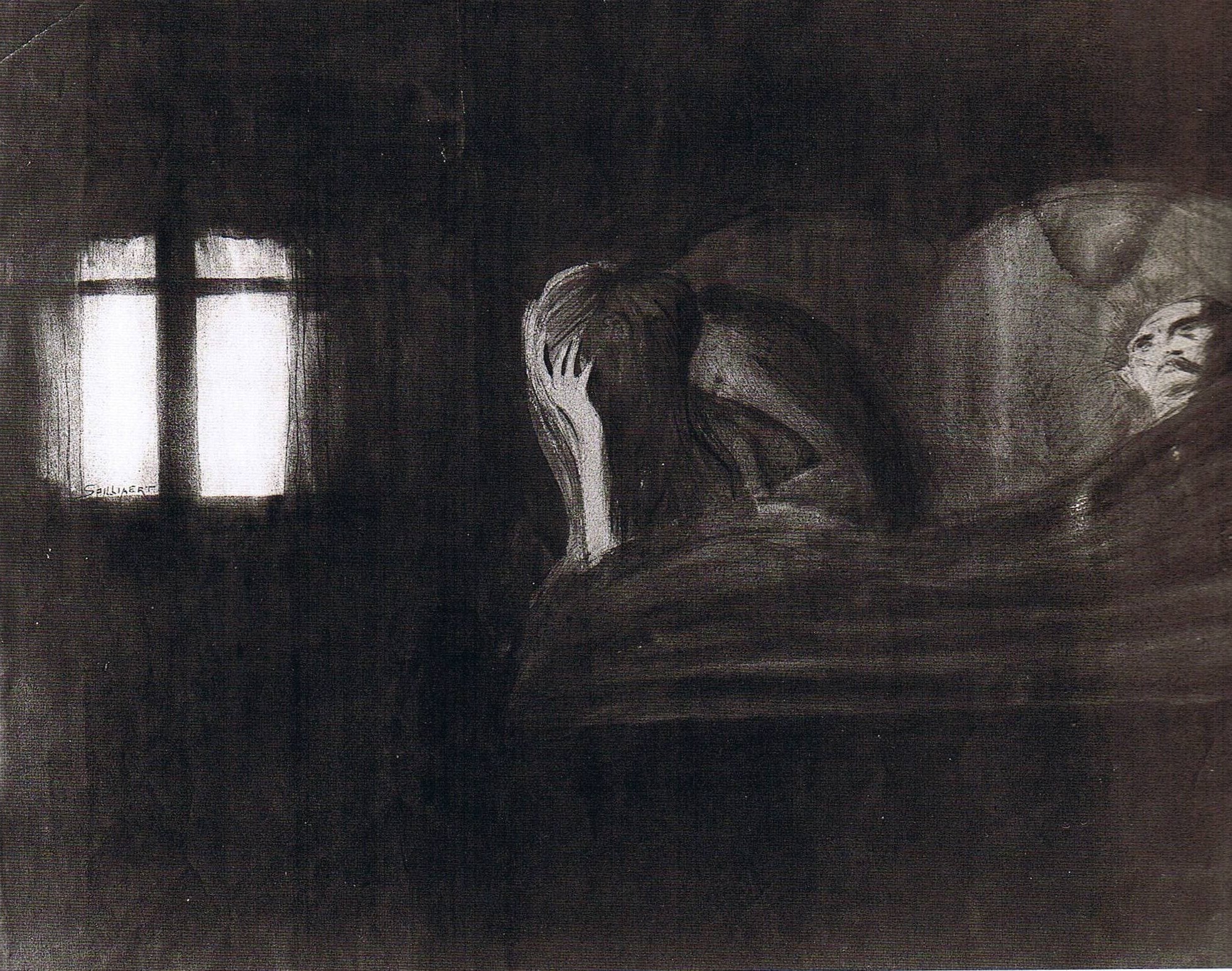 {{ product_title }} Fine Art Print | {{ product_vendor }} Jakero77 Léon Spilliaert - Le couple (circa 1902) Fine Art Print Art Print  Jakero77