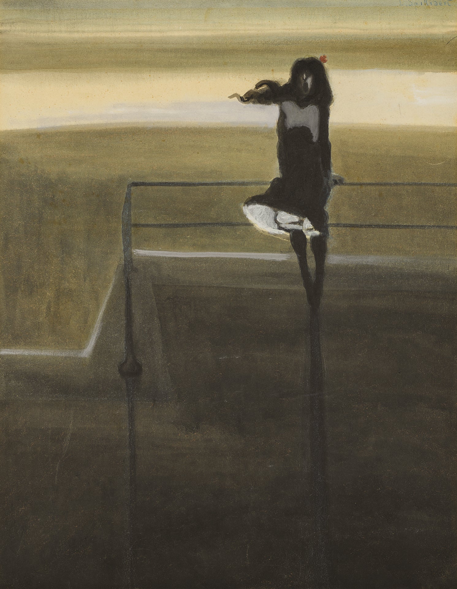 Léon Spilliaert - The Gust of Wind (1904) - 17" x 22" Fine Art Print