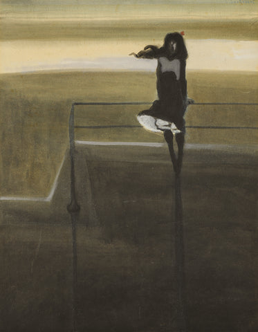 Léon Spilliaert - The Gust of Wind (1904) - 17" x 22" Fine Art Print