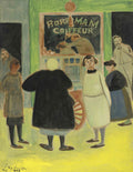 {{ product_title }} Fine Art Print | {{ product_vendor }} Jakero77 Léon Spilliaert - Borremam Coiffeur (1923) Barber Fine Art Print Art Print  Jakero77