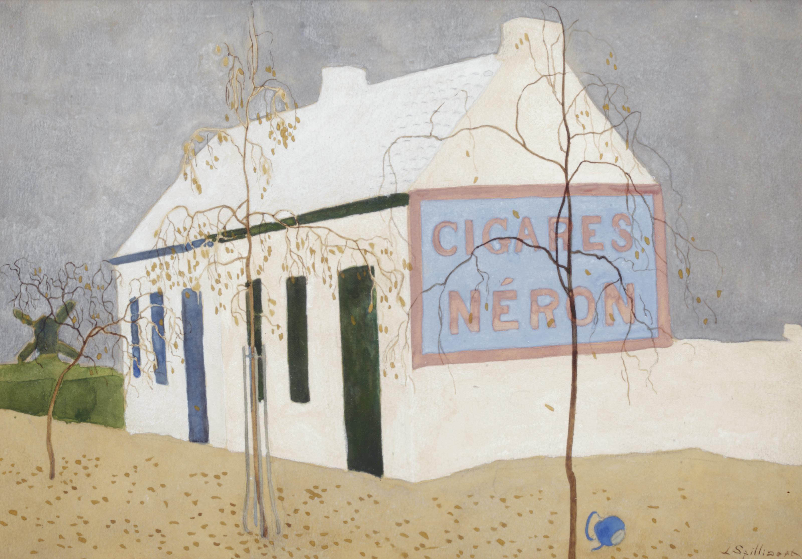 {{ product_title }} Fine Art Print | {{ product_vendor }} Jakero77 Leon Spilliaert - Cigares Néron (circa 1925) Fine Art Print Art Print  Jakero77