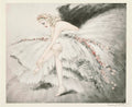 {{ product_title }} Fine Art Print | {{ product_vendor }} Jakero77 Louis Icart - Fair Dancer (1939) Ballerina Angel Dress Fine Art Print Art Print  Jakero77