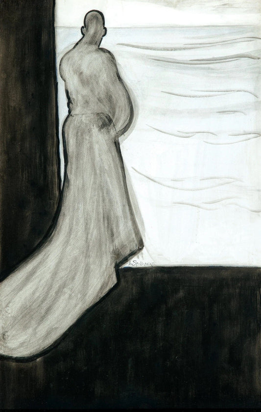 {{ product_title }} Fine Art Print | {{ product_vendor }} Jakero77 Léon Spilliaert - Woman Looking at the Sea (1902) Fine Art Print Art Print  Jakero77
