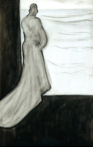 Léon Spilliaert - Woman Looking at the Sea (1902) - 17" x 22" Fine Art Print