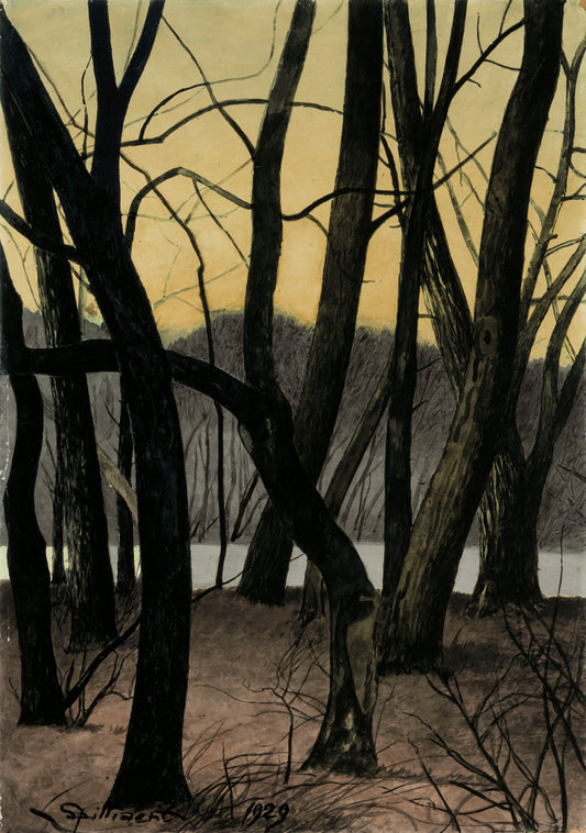 {{ product_title }} Fine Art Print | {{ product_vendor }} Jakero77 Léon Spilliaert - Boomstammen (1929) Tree Trunks Fine Art Print Art Print  Jakero77