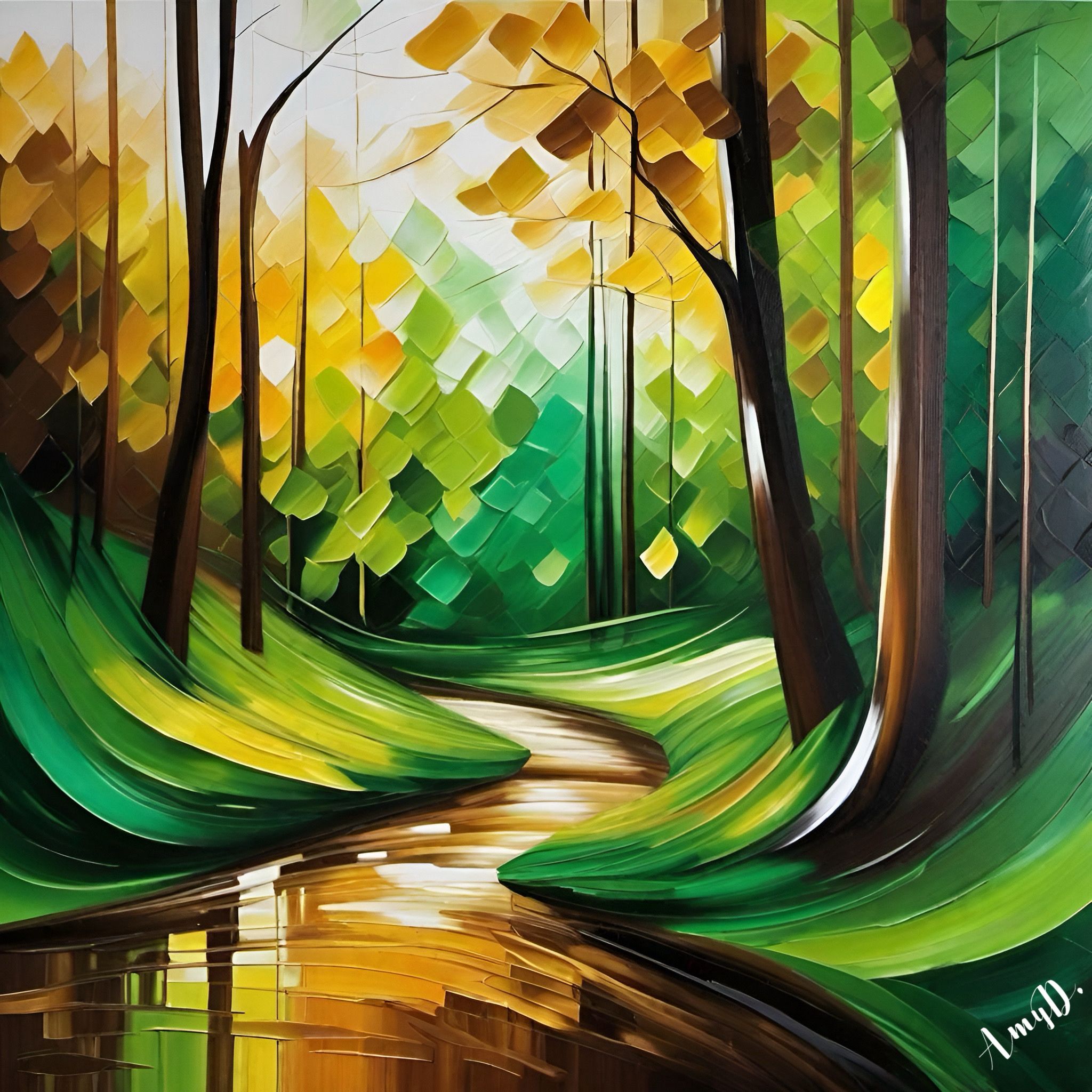 {{ product_title }} Fine Art Print | {{ product_vendor }} Jakero77 Amy Diab - Enchanted Tranquility (2023) Hand-Signed Fine Art Print Art Print  Jakero77