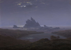 Caspar David Friedrich - Reefs by the Seashore (1824) - 17" x 22" Fine Art Print