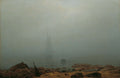 {{ product_title }} Fine Art Print | {{ product_vendor }} Jakero77 Caspar David Friedrich - Sea Beach in the Fog (1807) Fine Art Print Art Print  Jakero77