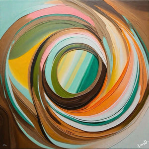 Amy Diab - Chromatic Whirlwind (2023) Hand-Signed - 17" x 22" Fine Art Print