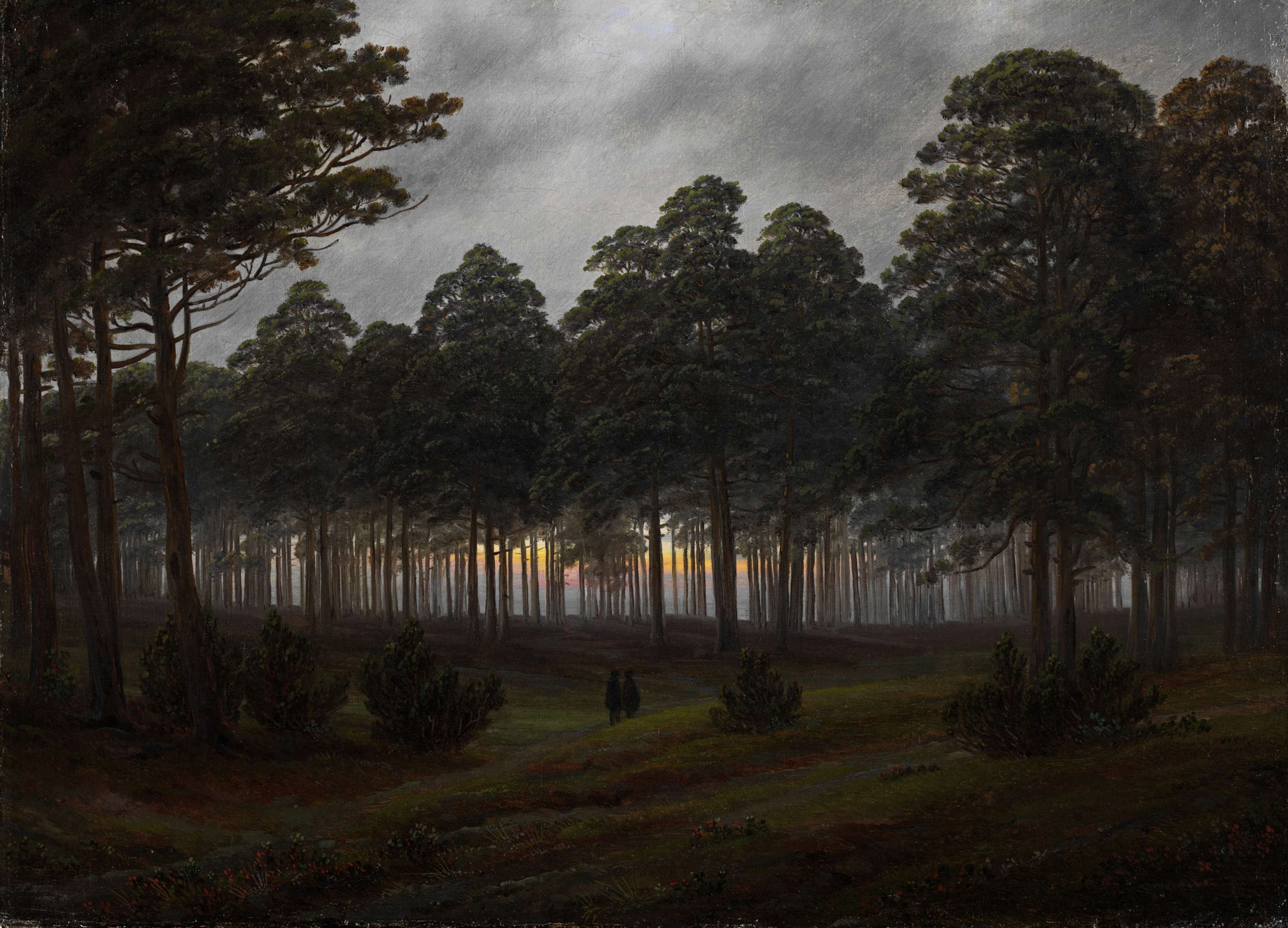 {{ product_title }} Fine Art Print | {{ product_vendor }} Jakero77 Caspar David Friedrich - The Times of Day: Evening (1821-22) Fine Art Print Art Print  Jakero77