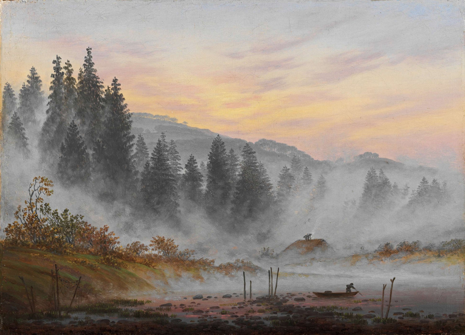 {{ product_title }} Fine Art Print | {{ product_vendor }} Jakero77 Caspar David Friedrich - The Times of Day: Morning (1821-22) Fine Art Print Art Print  Jakero77