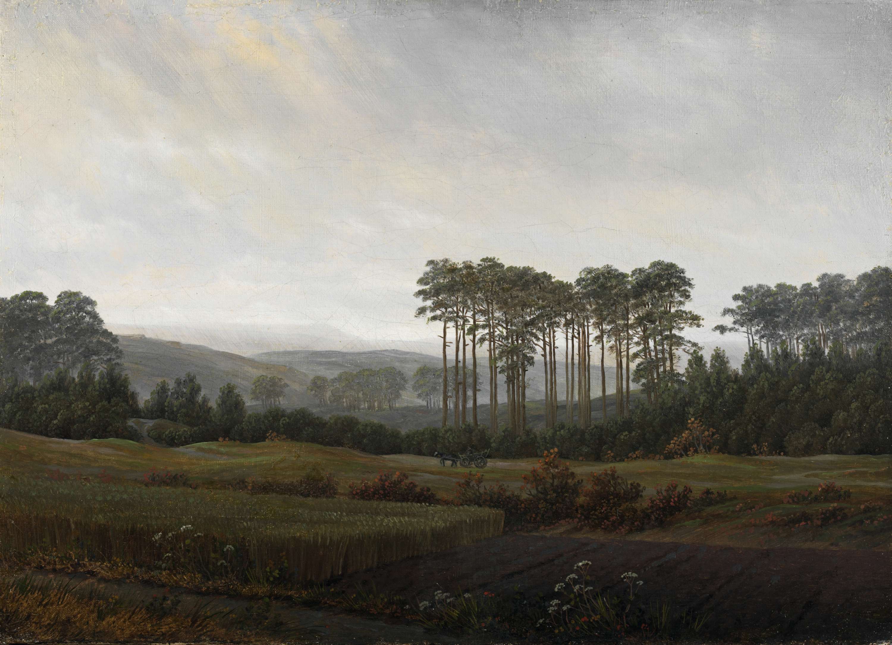 {{ product_title }} Fine Art Print | {{ product_vendor }} Jakero77 Caspar David Friedrich - The Times of Day: Afternoon (1821-22) Fine Art Print Art Print  Jakero77