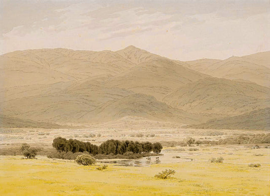 {{ product_title }} Fine Art Print | {{ product_vendor }} Jakero77 Caspar David Friedrich - Landscape in the Riesengebirge (1828) Fine Art Print Art Print  Jakero77