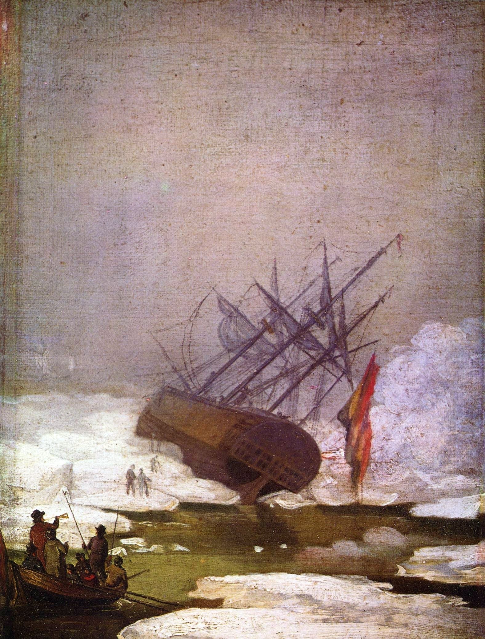 {{ product_title }} Fine Art Print | {{ product_vendor }} Jakero77 Caspar David Friedrich - Ship Wreck in the Sea of Ice (1798) Fine Art Print Art Print  Jakero77