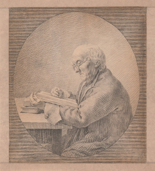 {{ product_title }} Fine Art Print | {{ product_vendor }} Jakero77 Caspar David Friedrich - Adolf Gottlieb Friedrich Reading (1802) Fine Art Print Art Print  Jakero77