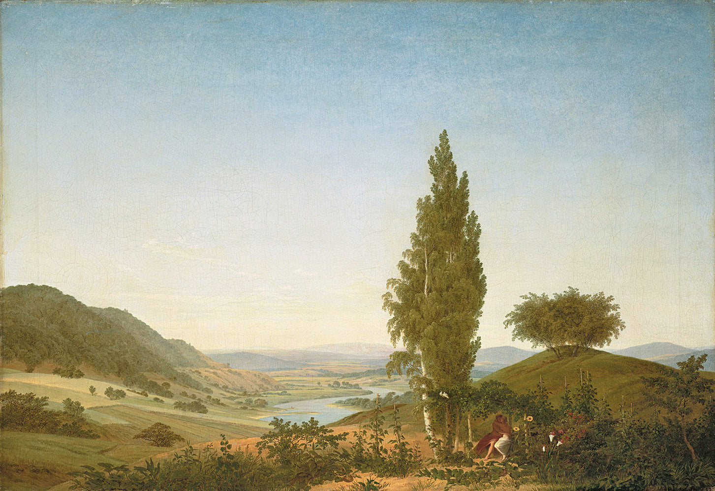 {{ product_title }} Fine Art Print | {{ product_vendor }} Jakero77 Caspar David Friedrich - Summer Landscape with Lovers (1807) Fine Art Print Art Print  Jakero77