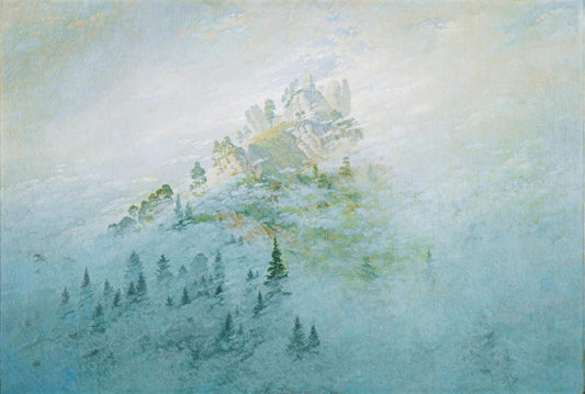 {{ product_title }} Fine Art Print | {{ product_vendor }} Jakero77 Caspar David Friedrich - Morning Mist in the Mountains (1808) Fine Art Print Art Print  Jakero77