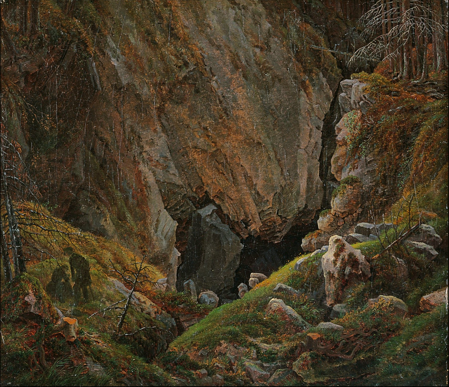 {{ product_title }} Fine Art Print | {{ product_vendor }} Jakero77 Caspar David Friedrich - Rock Canyon in the Harz (1811) Fine Art Print Art Print  Jakero77