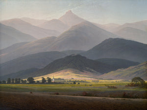 Caspar David Friedrich - Giant Mountains View of the Small Sturmhaube from Warmbrunn (1811) - 17"x22" Fine Art Print