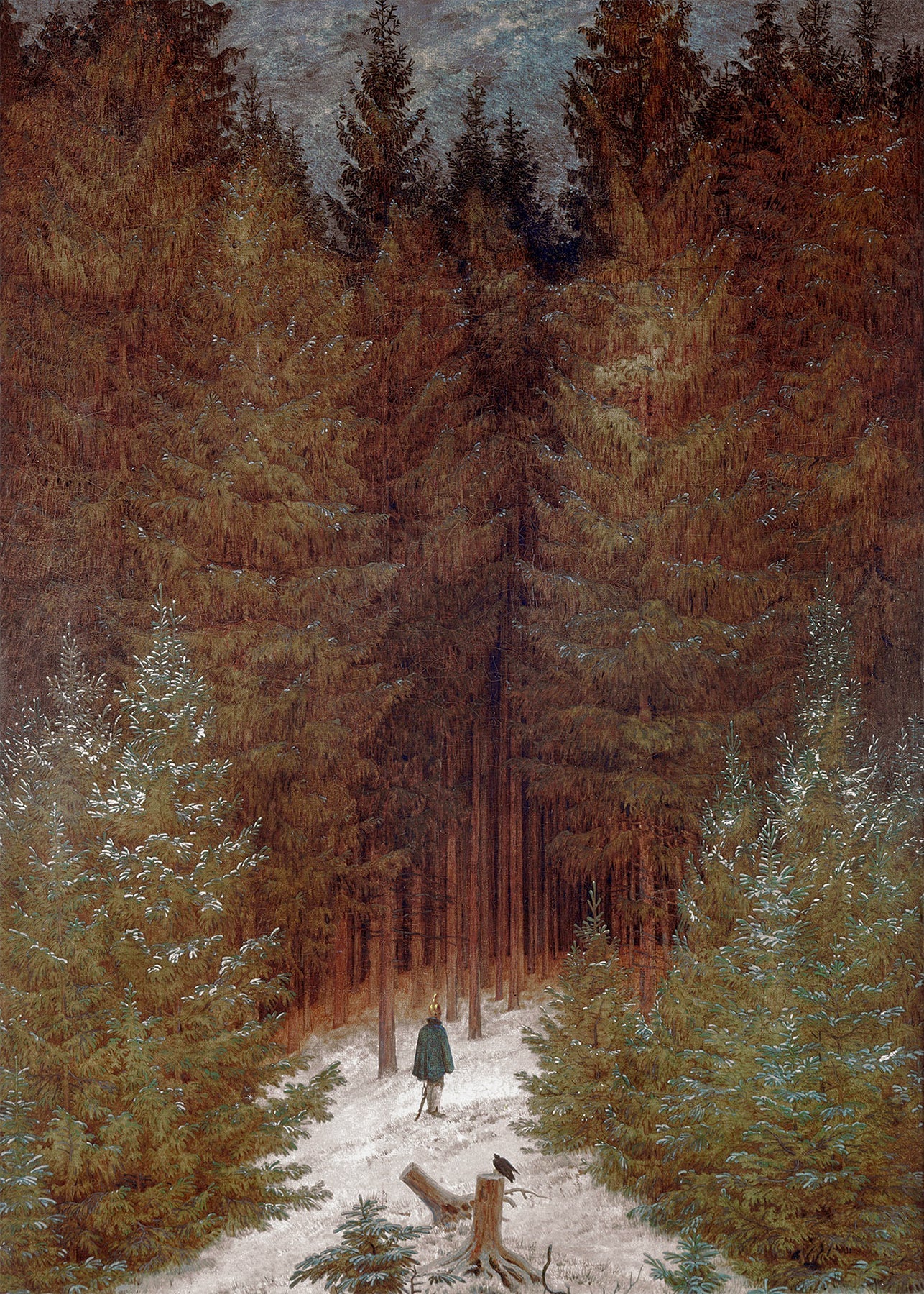{{ product_title }} Fine Art Print | {{ product_vendor }} Jakero77 Caspar David Friedrich - The Chasseur in the Forest (1814) Fine Art Print Art Print  Jakero77