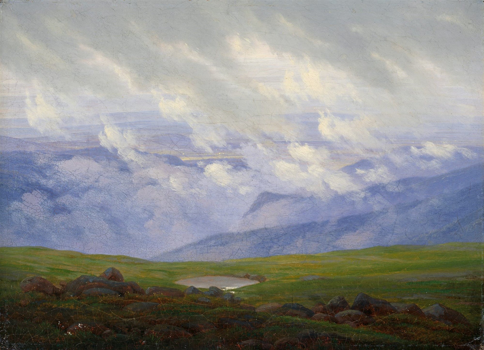 {{ product_title }} Fine Art Print | {{ product_vendor }} Jakero77 Caspar David Friedrich - Drifting Clouds (1820) Fine Art Print Art Print  Jakero77