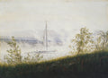 {{ product_title }} Fine Art Print | {{ product_vendor }} Jakero77 Caspar David Friedrich - Elbe Ship in Early Morning Fog (1821) Fine Art Print Art Print  Jakero77