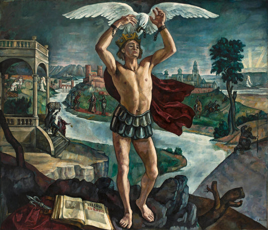 {{ product_title }} Fine Art Print | {{ product_vendor }} Jakero77 Roman Kramsztyk - Legend of the Crown (1916) Fine Art Print Art Print  Jakero77