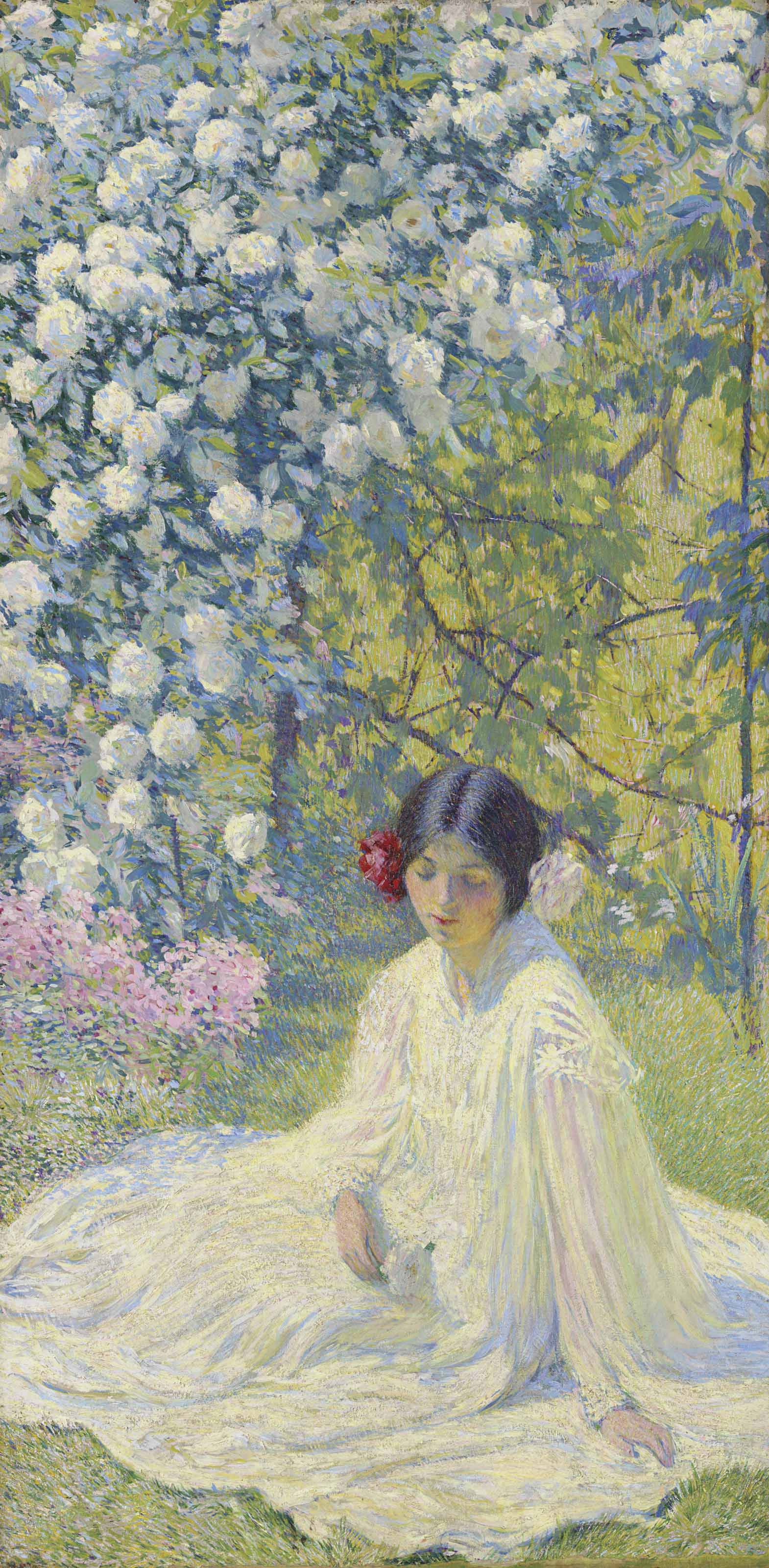 {{ product_title }} Fine Art Print | {{ product_vendor }} Jakero77 Philip Leslie Hale - The Rose Tree Girl (1922) Fine Art Print Art Print  Jakero77