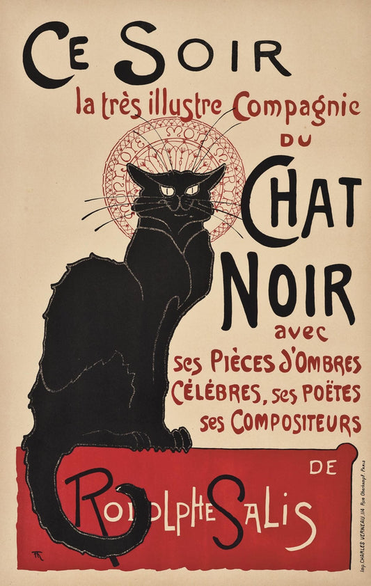 {{ product_title }} Fine Art Print | {{ product_vendor }} Jakero77 Theophile Alexandre Steinlen - Ce Soir du Chat Noir (1920) Fine Art Print Art Print  Jakero77
