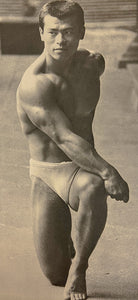 Tamotsu Yato - Mitsio Endo Bodybuilder Posing (1970) - 17" x 22" Fine Art Print