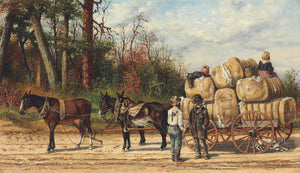 William Aiken Walker - The Cotton Wagon (1888) - 17" x 22" Fine Art Print