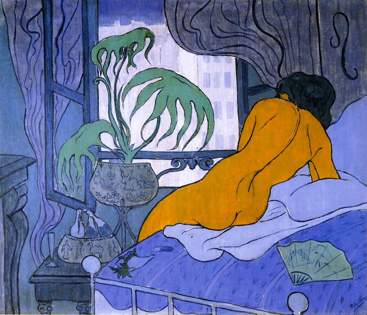 Paul Ranson - The Blue Room (1900) Nude Room - 17" x 22" Fine Art Print