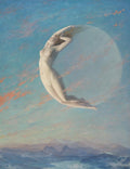 {{ product_title }} Fine Art Print | {{ product_vendor }} Jakero77 Albert Aublet - Selene (1880) Nude Woman Mythology Fine Art Print Art Print  Jakero77