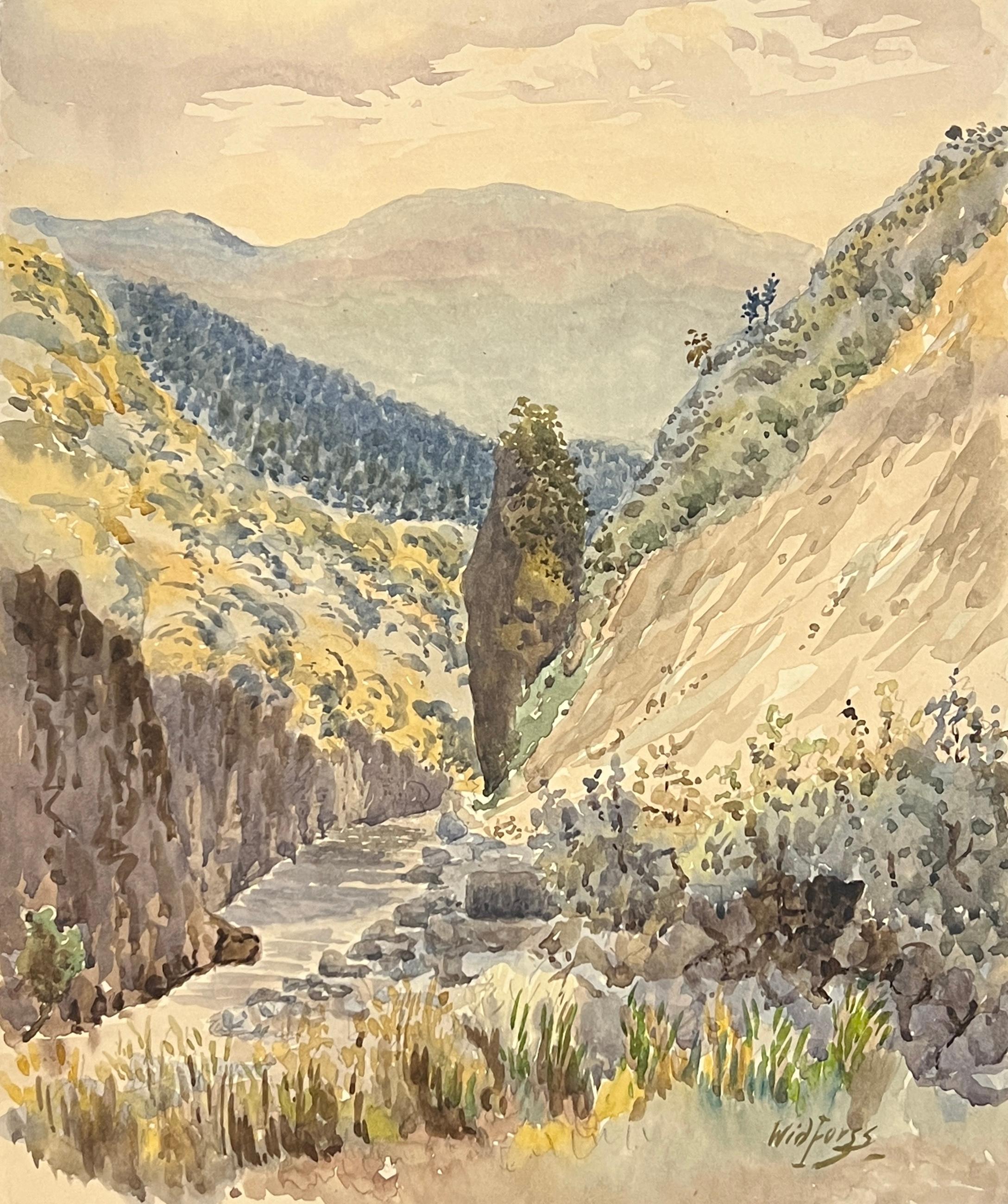 {{ product_title }} Fine Art Print | {{ product_vendor }} Jakero77 Gunnar Widforss - American Landscape Arizona (1918) Fine Art Print Art Print  Jakero77