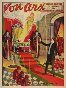 Von Arx World's Premier Illusionist Magician (1910s) - 17" x 22" Fine Art Print