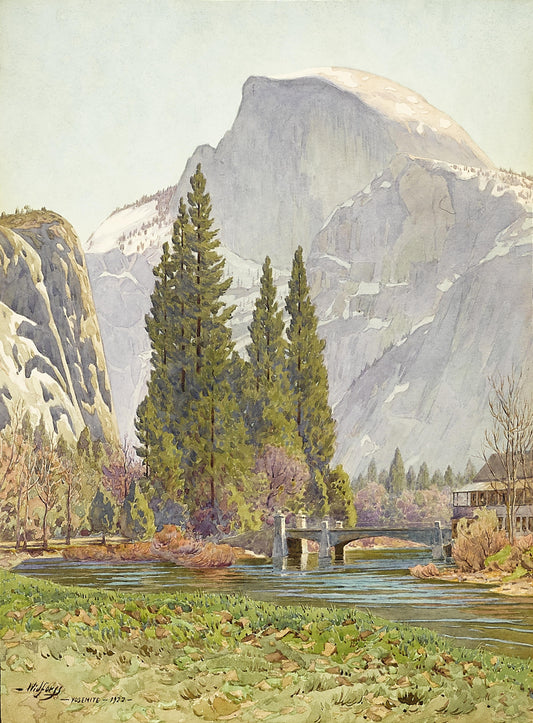 {{ product_title }} Fine Art Print | {{ product_vendor }} Jakero77 Gunnar Widforss - Early Morning Yosemite Park (1922) Fine Art Print Art Print  Jakero77