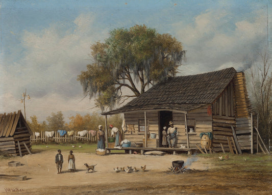 {{ product_title }} Fine Art Print | {{ product_vendor }} Jakero77 William Aiken Walker - South Georgia Shanty (1880s) Fine Art Print Art Print  Jakero77