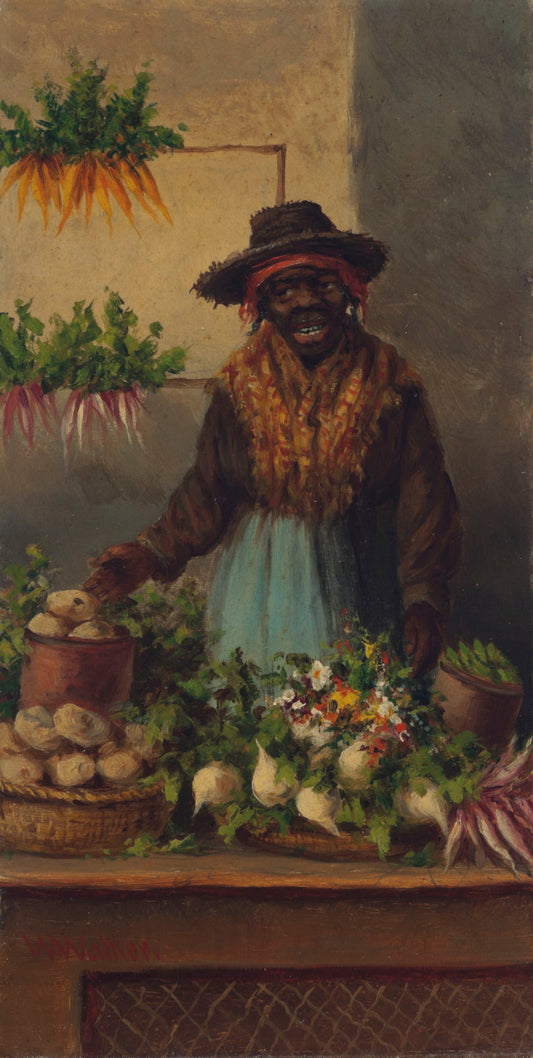 {{ product_title }} Fine Art Print | {{ product_vendor }} Jakero77 William Aiken Walker - Vegetable Vendor at Charleston Market (1870) Fine Art Print Art Print  Jakero77