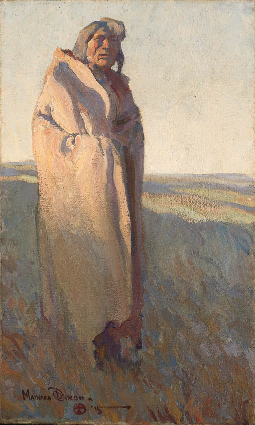 {{ product_title }} Fine Art Print | {{ product_vendor }} Jakero77 Maynard Dixon - The Ancient (1915) Native American Fine Art Print Art Print  Jakero77