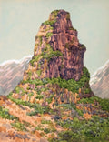 {{ product_title }} Fine Art Print | {{ product_vendor }} Jakero77 Gunnar Widforss - Cheops Pyramid Grand Canyon (1920) Fine Art Print Art Print  Jakero77