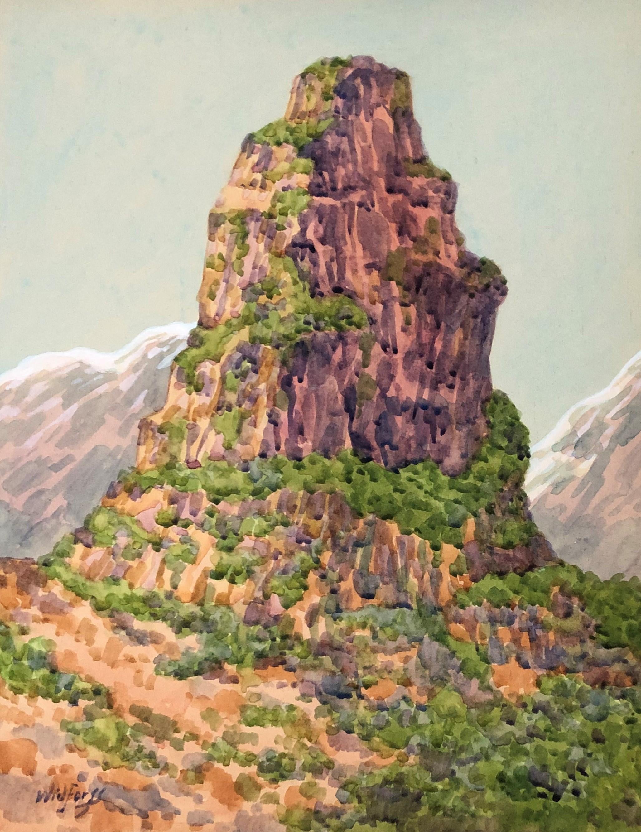 {{ product_title }} Fine Art Print | {{ product_vendor }} Jakero77 Gunnar Widforss - Cheops Pyramid Grand Canyon (1920) Fine Art Print Art Print  Jakero77
