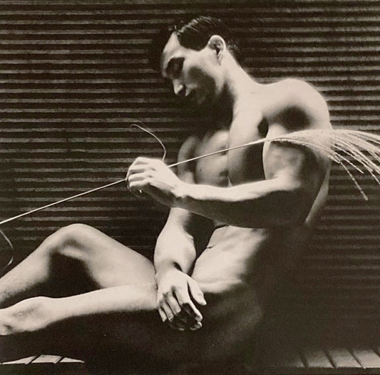 {{ product_title }} Fine Art Print | {{ product_vendor }} Jakero77 Tamotsu Yato - Nude Japanese Male in Sensual Pose (1960s) Fine Art Print Art Print  Jakero77