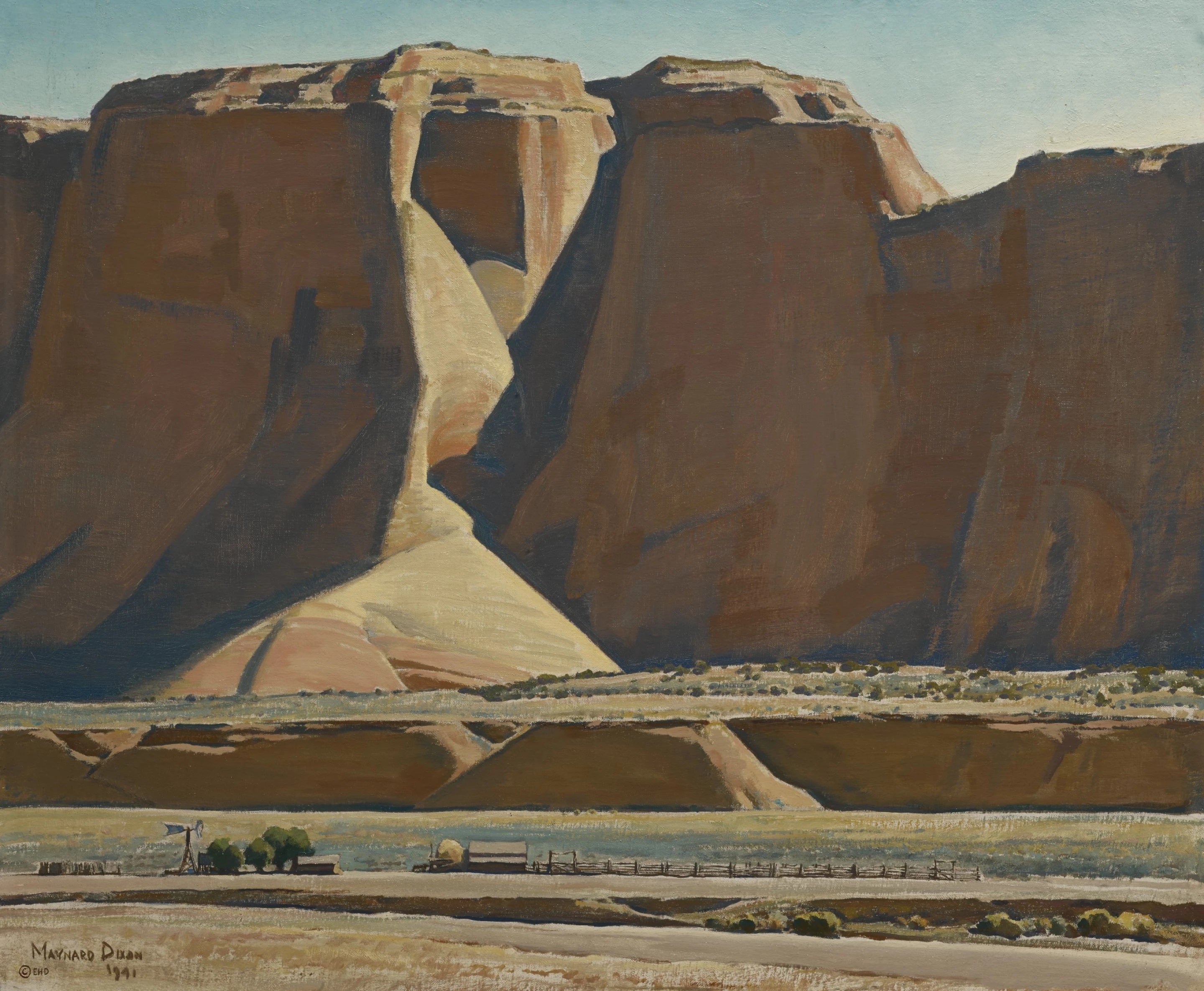 {{ product_title }} Fine Art Print | {{ product_vendor }} Jakero77 Maynard Dixon - Canyon Ranch (1941) Tucson Arizona Fine Art Print Art Print  Jakero77