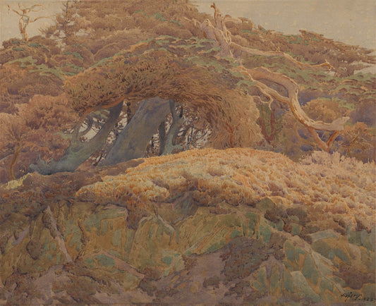 {{ product_title }} Fine Art Print | {{ product_vendor }} Jakero77 Gunnar Widforss - Cypress Trees Point Lobos Carmel (1923) Fine Art Print Art Print  Jakero77