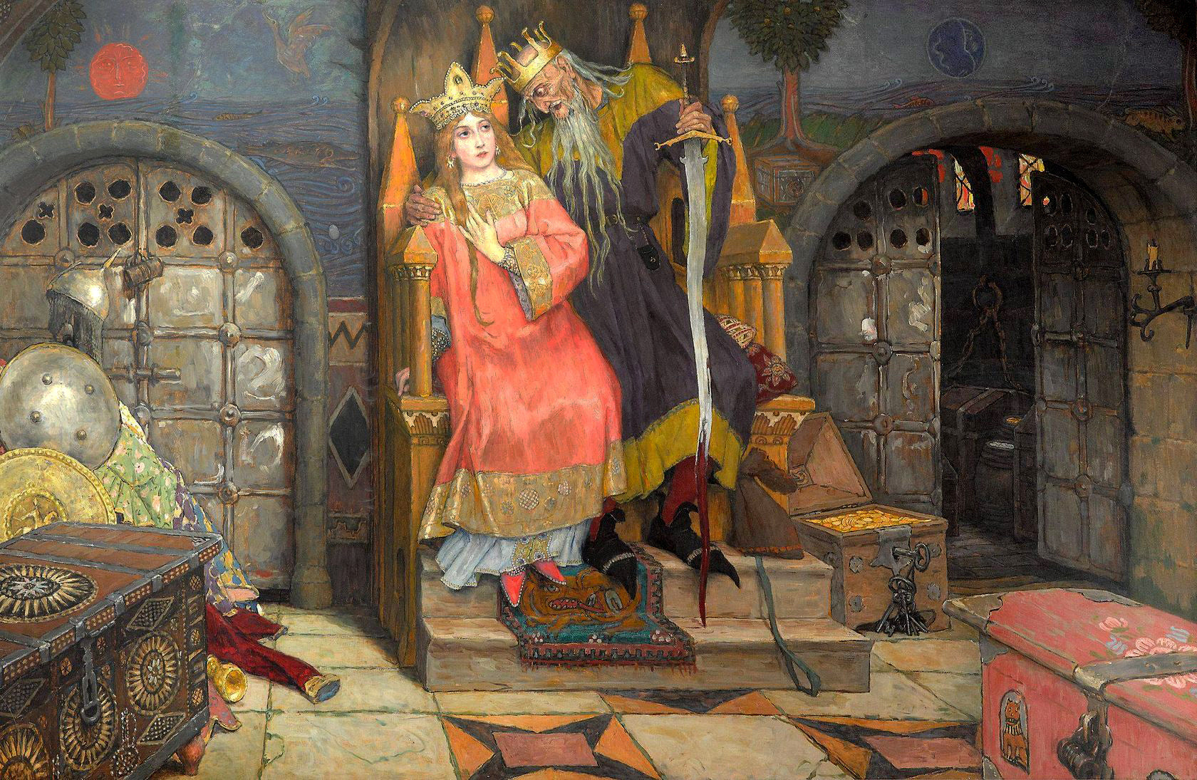 Viktor Vasnetsov - Kashchei the Immortal (1917–19) - 17" x 22" Fine Art Print