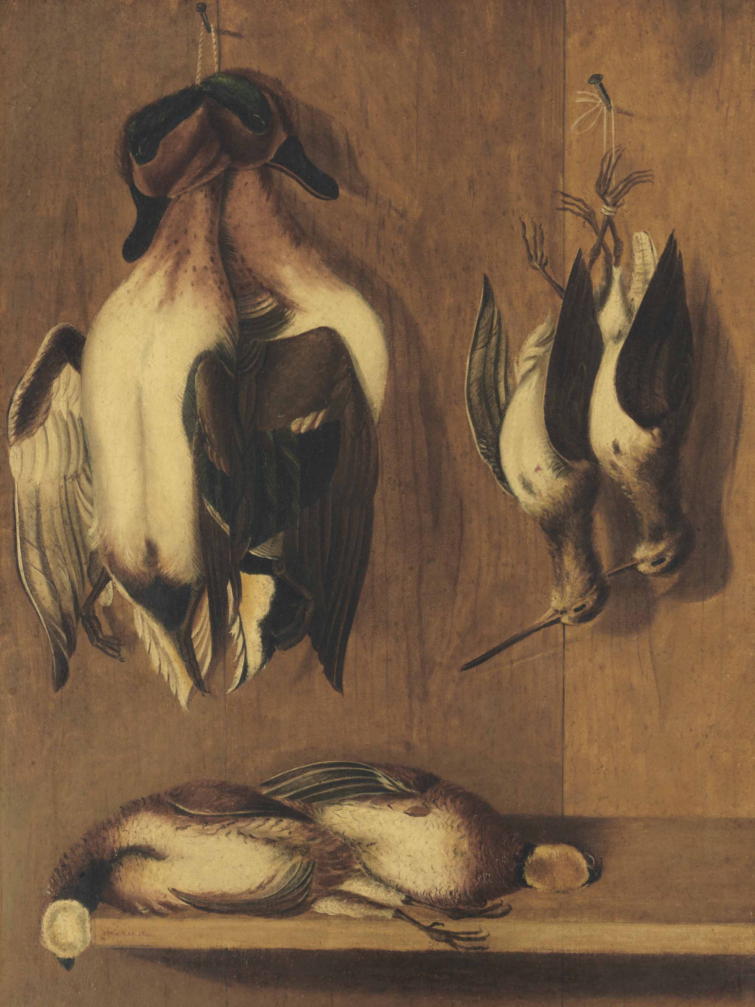 {{ product_title }} Fine Art Print | {{ product_vendor }} Jakero77 William Aiken Walker - Ducks, Bobwhites & Woodcocks (1866) Fine Art Print Art Print  Jakero77