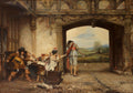 {{ product_title }} Fine Art Print | {{ product_vendor }} Jakero77 Frank Moss Bennett - Down on His Luck (1906) Card Games Fine Art Print Art Print  Jakero77