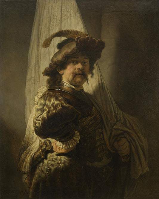 {{ product_title }} Fine Art Print | {{ product_vendor }} Jakero77 Rembrandt van Rijn - The Standard Bearer (1636) Fine Art Print Art Print  Jakero77