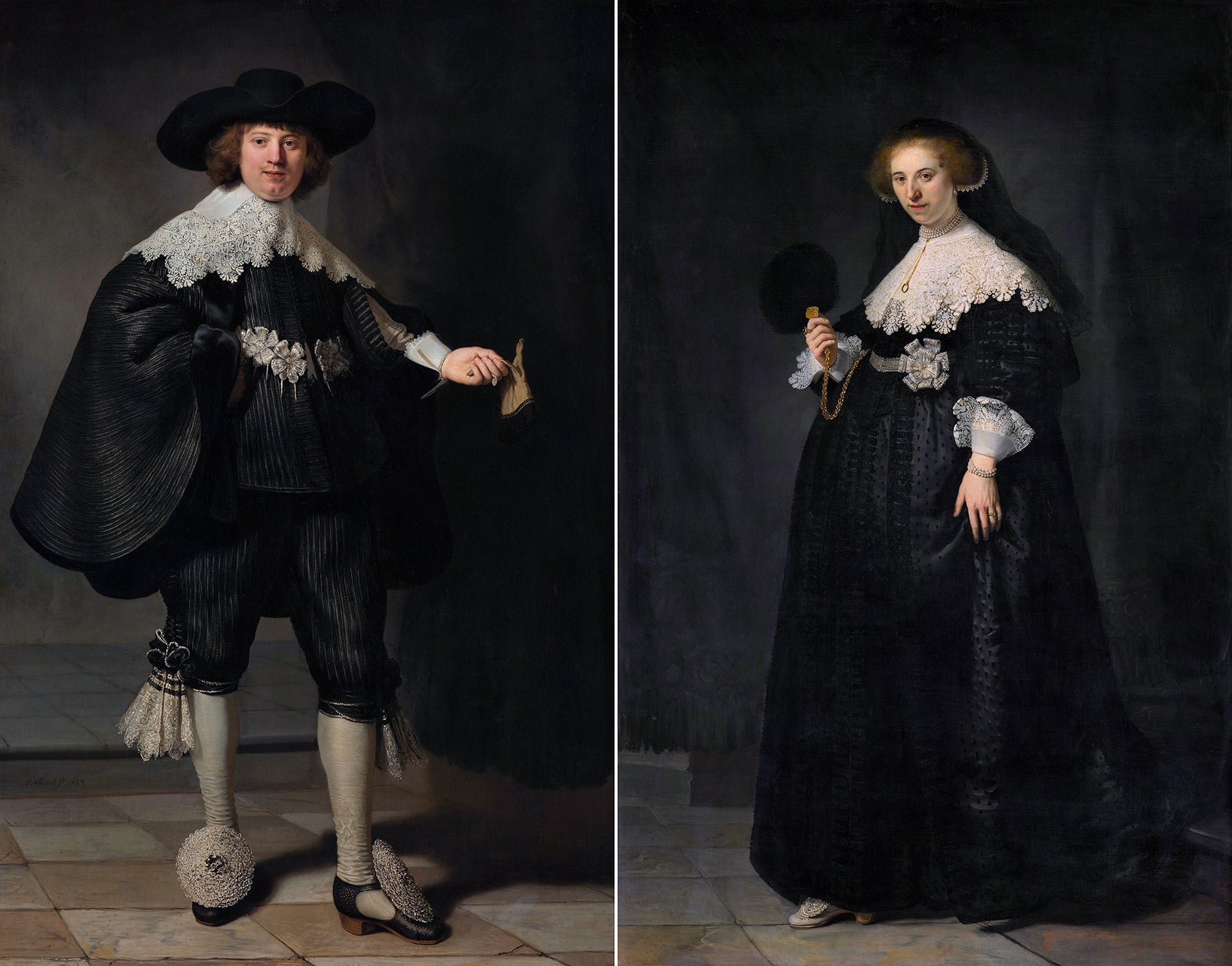 {{ product_title }} Fine Art Print | {{ product_vendor }} Jakero77 Rembrandt van Rijn - Maerten Soolman & Oopjen Coppit (1634) Fine Art Print Art Print  Jakero77