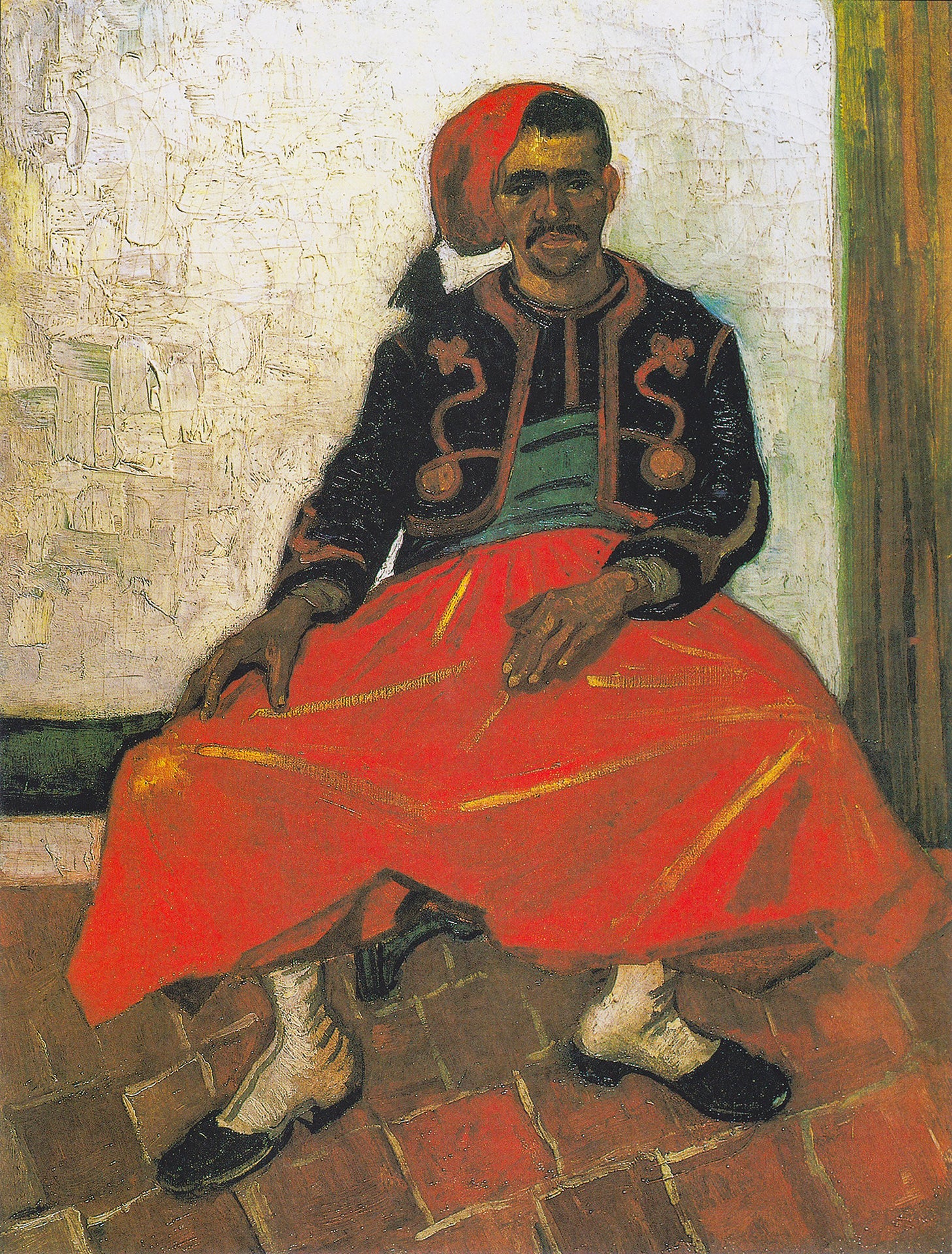 Vincent van Gogh - The Seated Zouave (1888) - 17" x 22" Fine Art Print